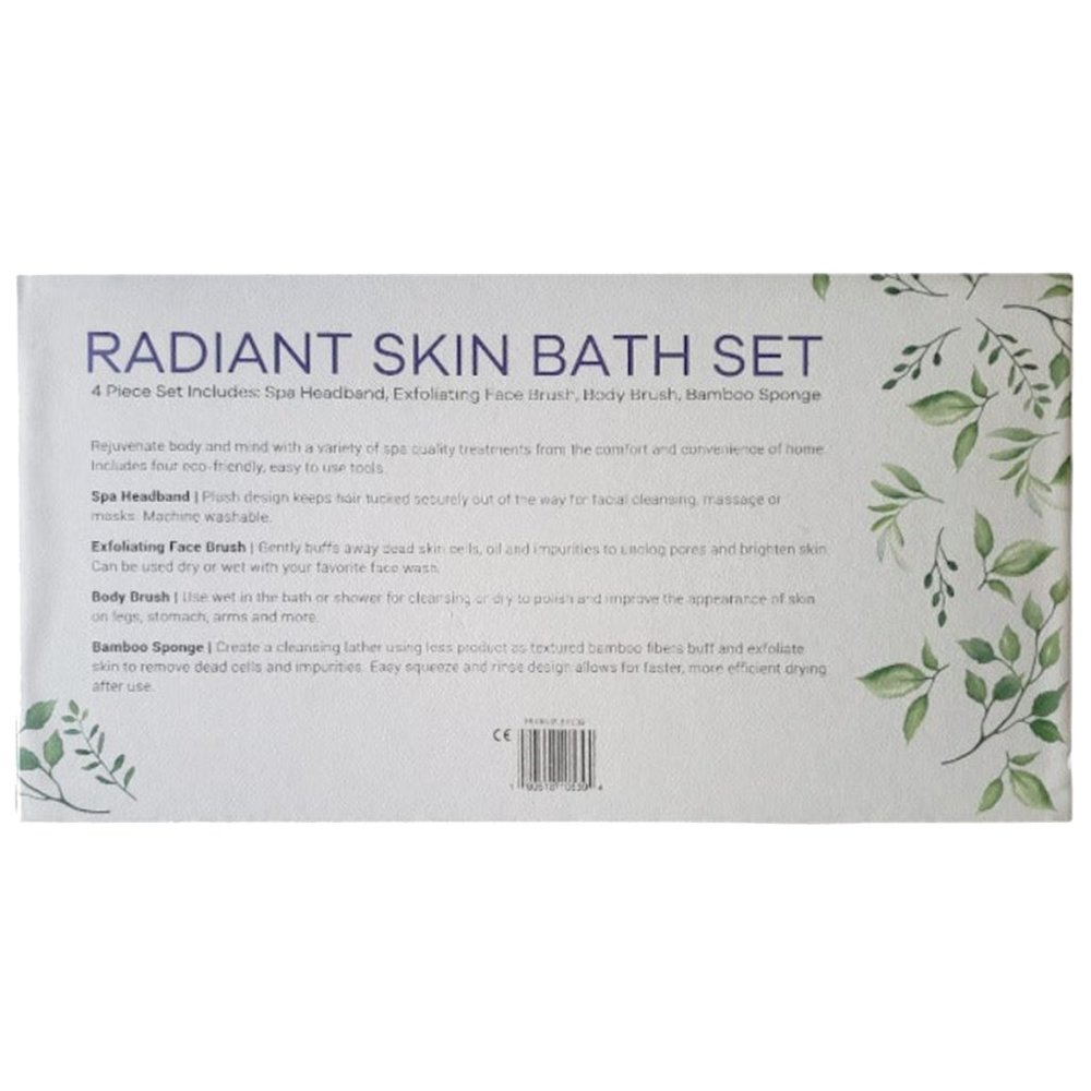 NEW Lily Eden Radiant Skin 4 Piece Bath Kit Bow Headband Body Care Set - Picture 2 of 3